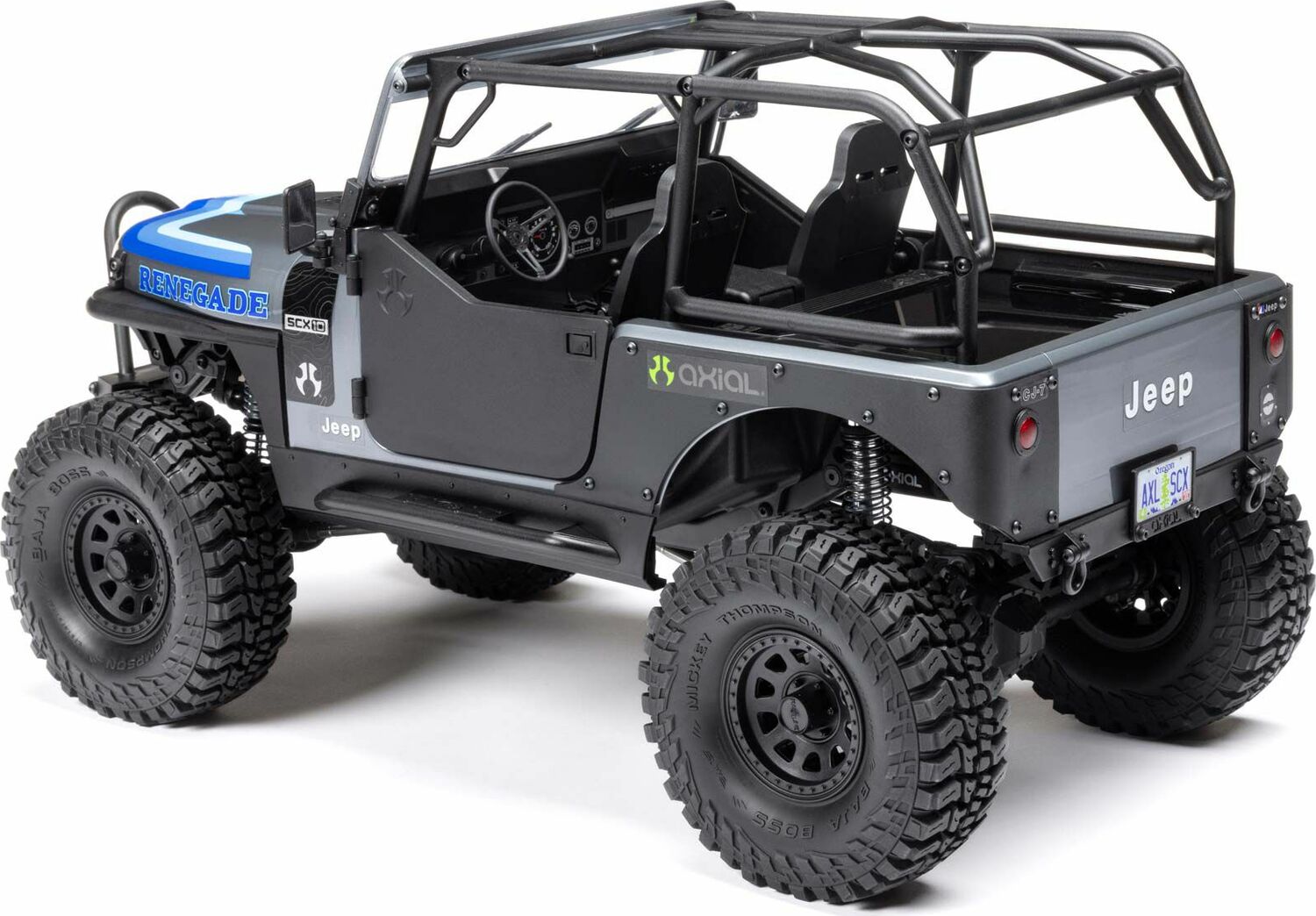 1/10 SCX10 III Jeep CJ-7 4WD Brushed RTR, Grey